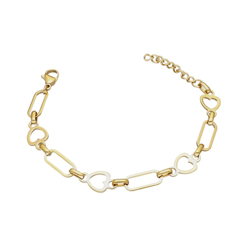 Bransoletka ze stali szlachetnej o splocie w różnych kształtach