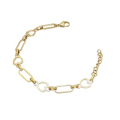 Bransoletka ze stali szlachetnej o splocie w różnych kształtach