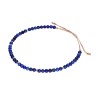 Bransoletka ze stali szlachetnej z lapisem lazuli zaciągana