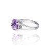 Pierścionek srebrny z ametystem