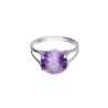 Pierścionek srebrny z ametystem