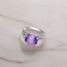 Pierścionek srebrny z ametystem