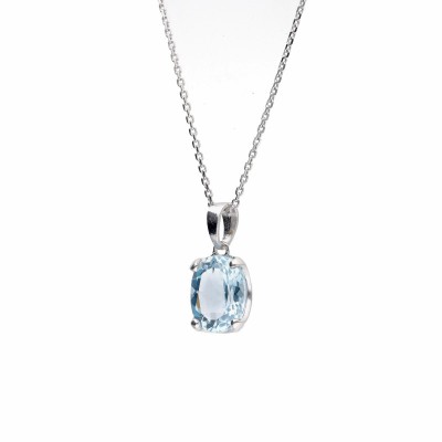 Zawieszka srebrna z topazem