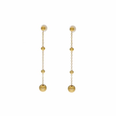 Kolczyki złocone ze stali...