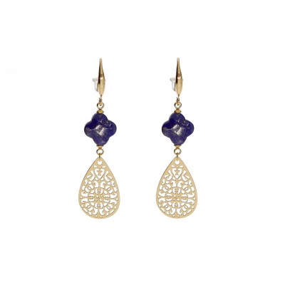 Kolczyki złocone ze stali...