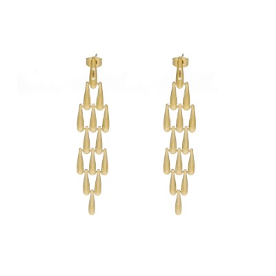 Kolczyki złocone ze stali...