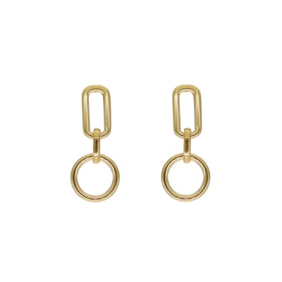 Kolczyki złocone ze stali...