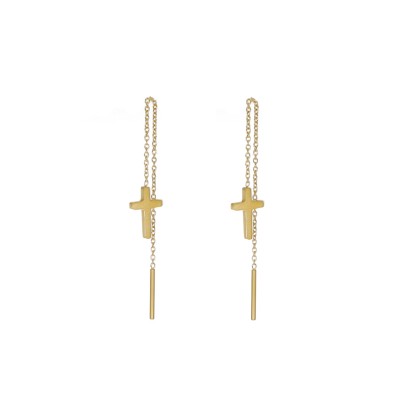 Kolczyki złocone ze stali...