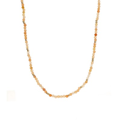 Naszyjnik ze stali szlachetnej z awenturynem