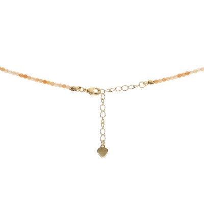 Naszyjnik ze stali szlachetnej z awenturynem