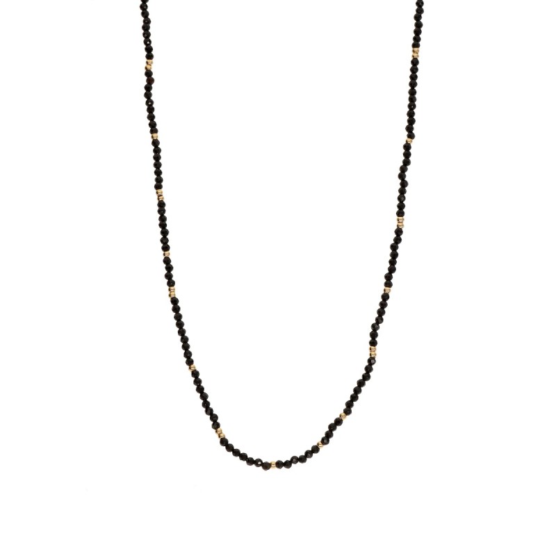 Naszyjnik ze stali szlachetnej z turmalinem