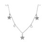 Naszyjnik srebrny z gwiazdkami i cyrkoniami