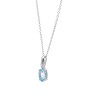 Naszyjnik srebrny z topazem swiss blue - rhapsody
