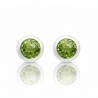 Kolczyki srebrne - peridot...