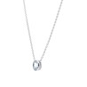Naszyjnik srebrny z topazem swiss blue - rhapsody