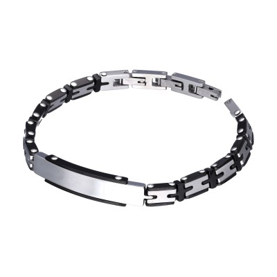 BRANSOLETKA MĘSKA STALOWA