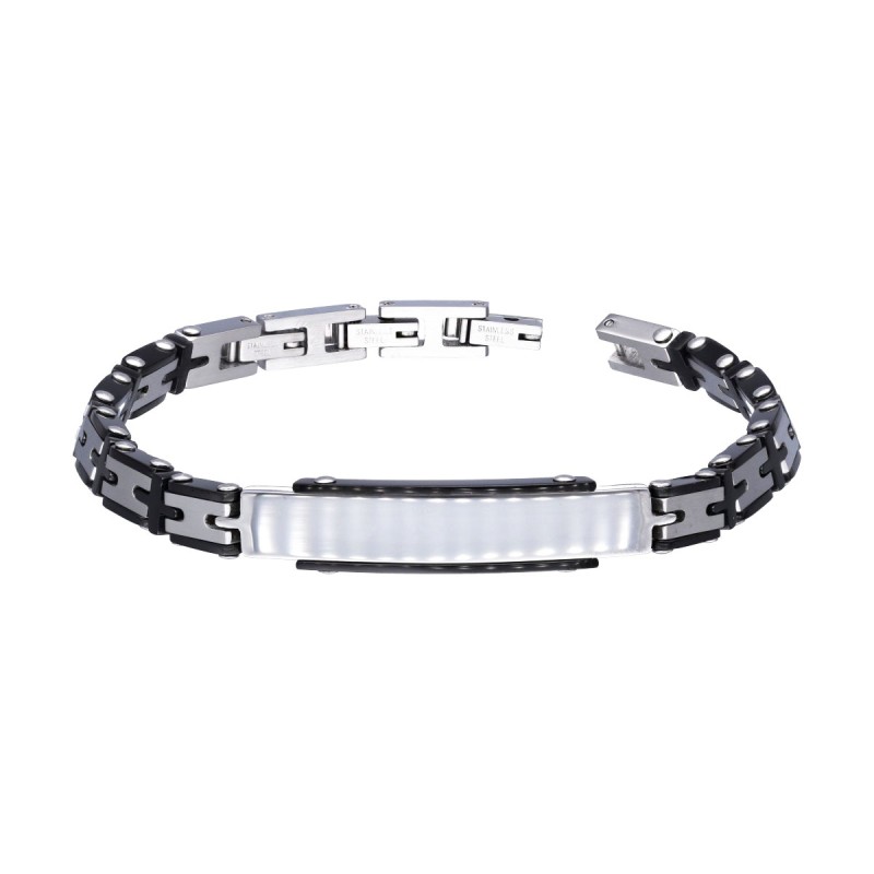 BRANSOLETKA MĘSKA STALOWA