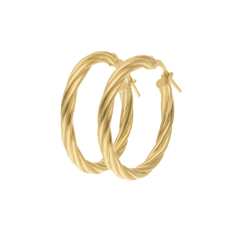 KOLCZYKI SREBRNE ZŁOCONE SPLECIONE KOŁA