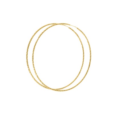 KOLCZYKI ZŁOCONE GRAWEROWANE KOŁA