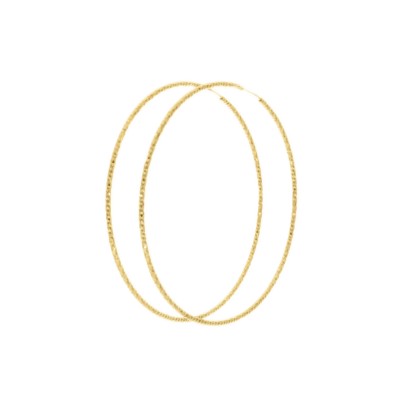 KOLCZYKI ZŁOCONE GRAWEROWANE KOŁA