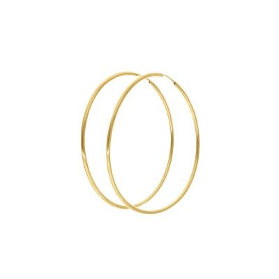 Kolczyki złocone gładkie koła