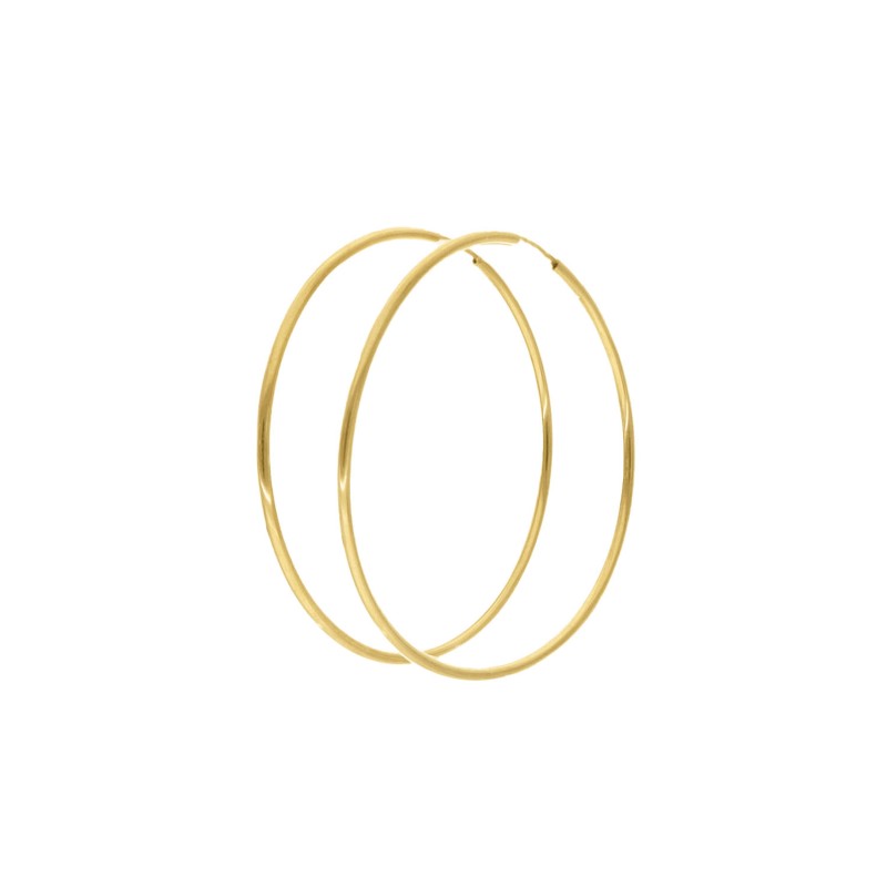 Kolczyki złocone gładkie koła