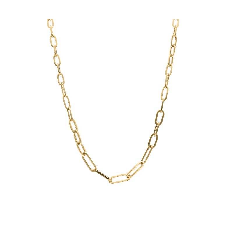 Naszyjnik w żółtym złocie z dużymi ogniwami