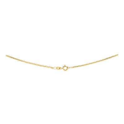 Łańcuszek złoty o splocie lisi ogon